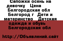 Сапожки осень на девочку › Цена ­ 500 - Белгородская обл., Белгород г. Дети и материнство » Детская одежда и обувь   . Белгородская обл.